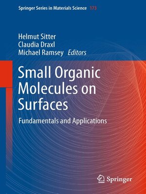 cover image of Small Organic Molecules on Surfaces
